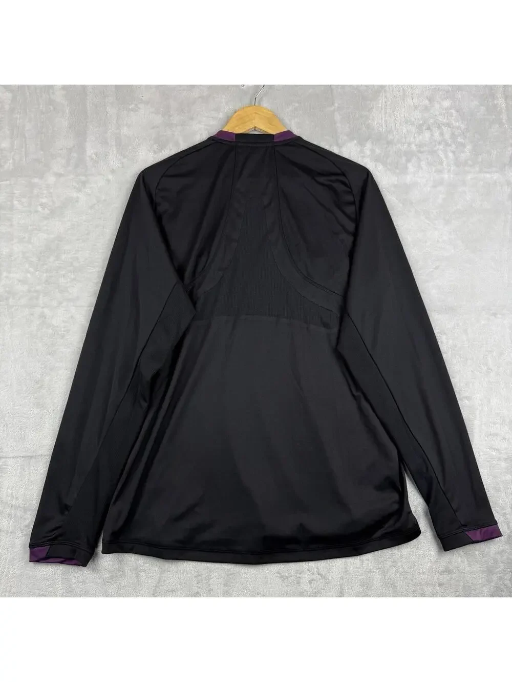 Adidas Climacool Formation Referee Jersey Long Sleeve Black Purple Men L Soccer